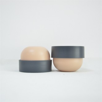 Double Wall Pp Jars 100Ml 200Ml 250Ml 500Ml Face Hand Hair Skin Care Lotions Dome Lip Scrub Plastic Cream Jar Cosmetic Container