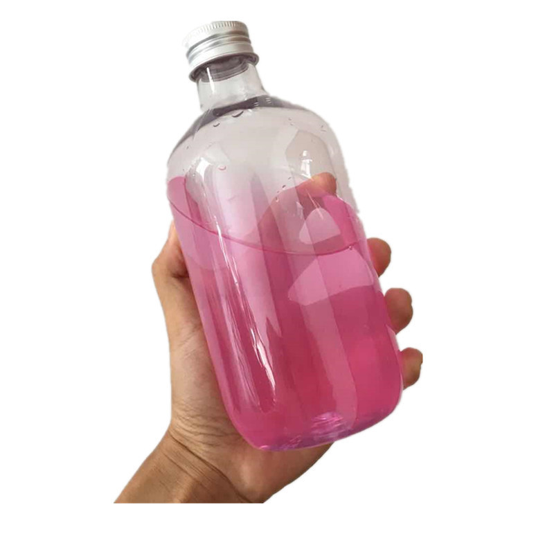 8oz 16oz 250ml 500ml liquor bottle custom empty long neck plastic bottles for liquor flask whisky vodka packaging wine bottles