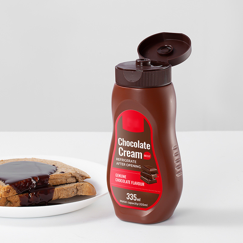 350g 12oz chili tomato ketchup squeeze chocolate sauce bottle ketchup bottle dispenser chocolate syrup bottles with flip top cap