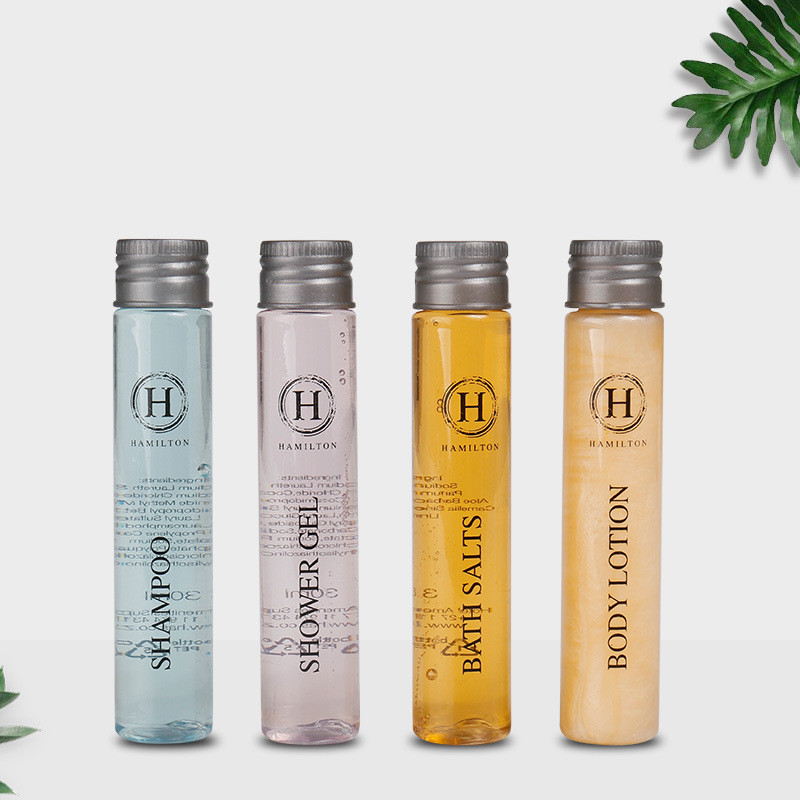 Luxury 20ml 30ml 1oz Empty Mini Shampoo and Conditioner for Hotels Liquid Soap Shower Gel Containers Small Body Wash Dispensers
