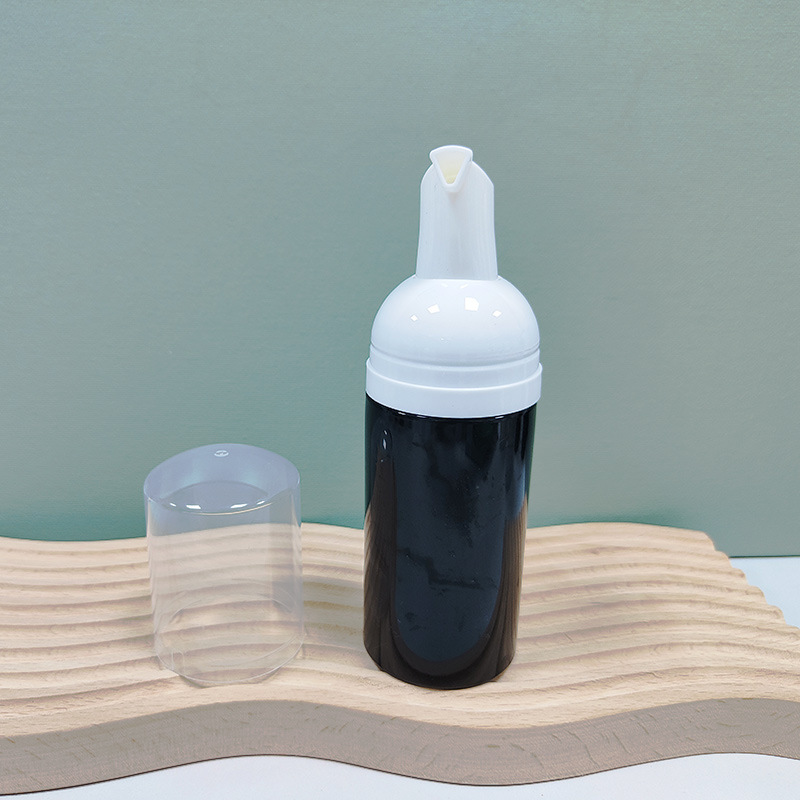 Custom Logo Empty Plastic bottle Refillable Package Lashes Cleanser Shampoo Container facial cleanser bottle with pump