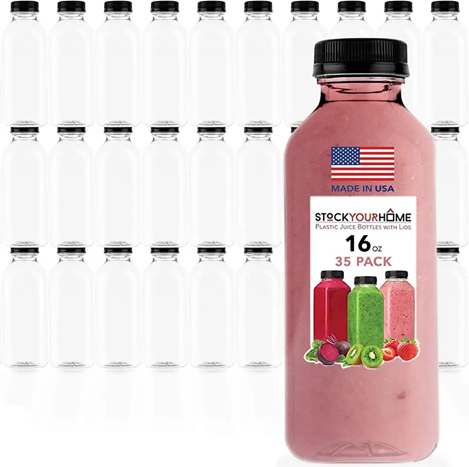 250ml 350ml 500ml 1L clear Plastic cold Soft soda Milk Bottles 8oz juice smoothie coffee bottles