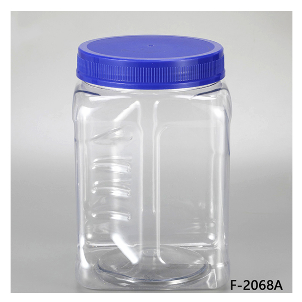 32 oz Clear Plastic Storage Containers Jars with Lids Easy Grip Handles for Pasta Cereals Nuts Powders Jerky Bulk Spices