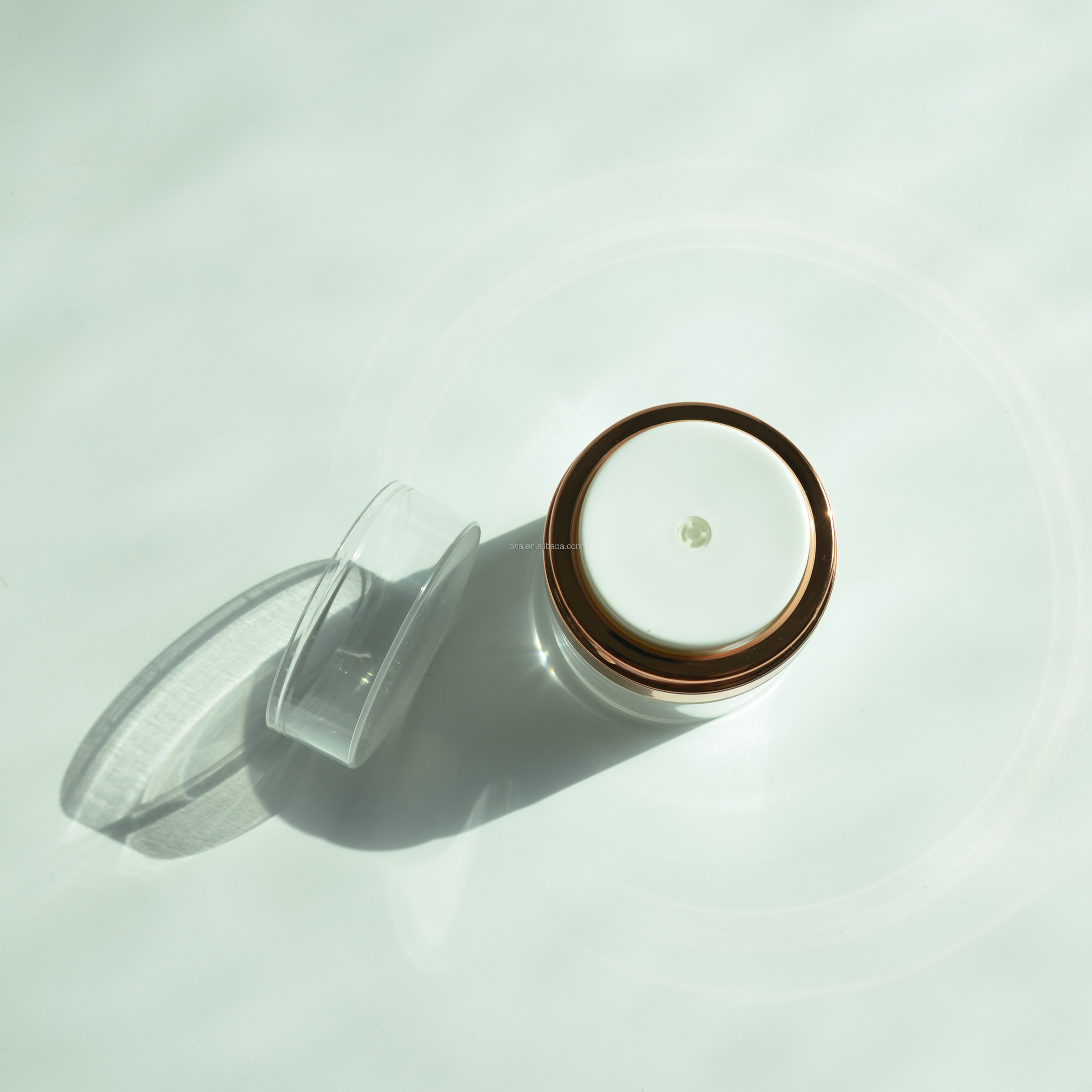 Recycled Empty Airless Pump Bottle Jar 15g 30g 50g100g cosmetic Face Eye Cream Double Wall Container White Skin Care Packaging