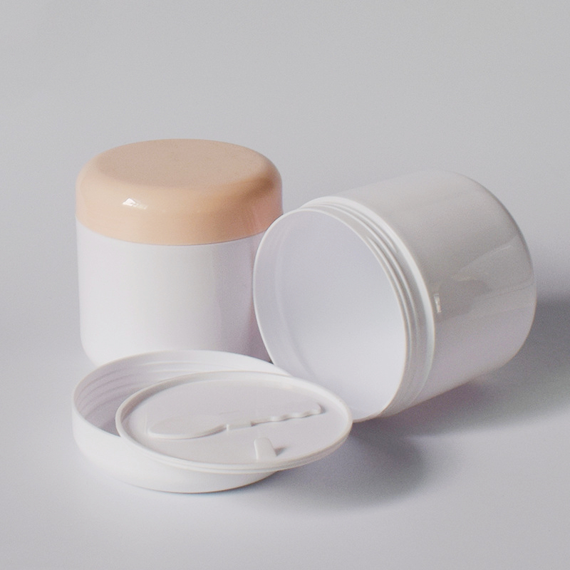 Custom Color White 15g 100g 300g 500g plastic bottle skin care Body Butter facial Cleanser masque Jar PP cream jar