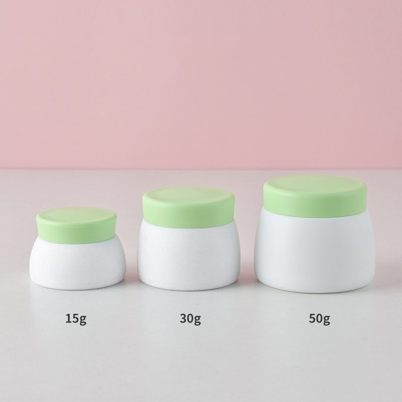 Food Grade Custom Cream Jars with Lids 15g 30g 50g Round Square Wide Lotion Jar for Cosmetic Plastic Containers