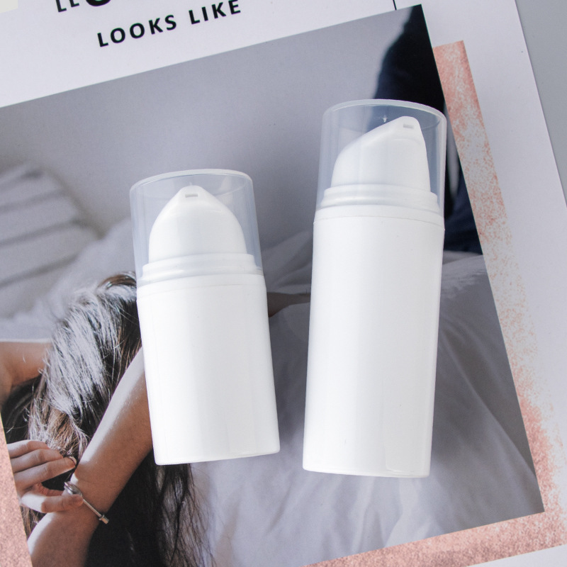 15ml 30ml 50ml Airless cosmetics bottle PP snap clip-on pump press bottle emulsion serum foundation makeup dispenser bottle