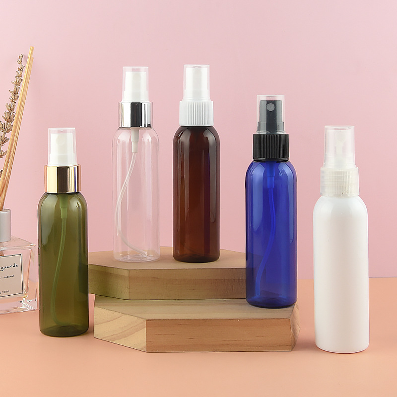 Mini Size 10ml 30ml 60ml Spray Bottle Customize Plastic Fine Mist Spray Bottle Cosmetic Makeup Packaging Press Clean Bottles