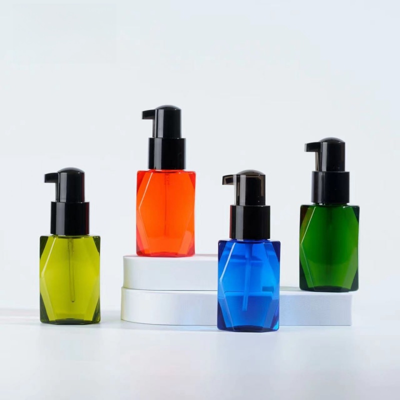 70ml Hair Oil Bottle Squeeze Beard Oil Bottle Plastic Serum Bottle with Dropper Container for Hair Oil Packaging