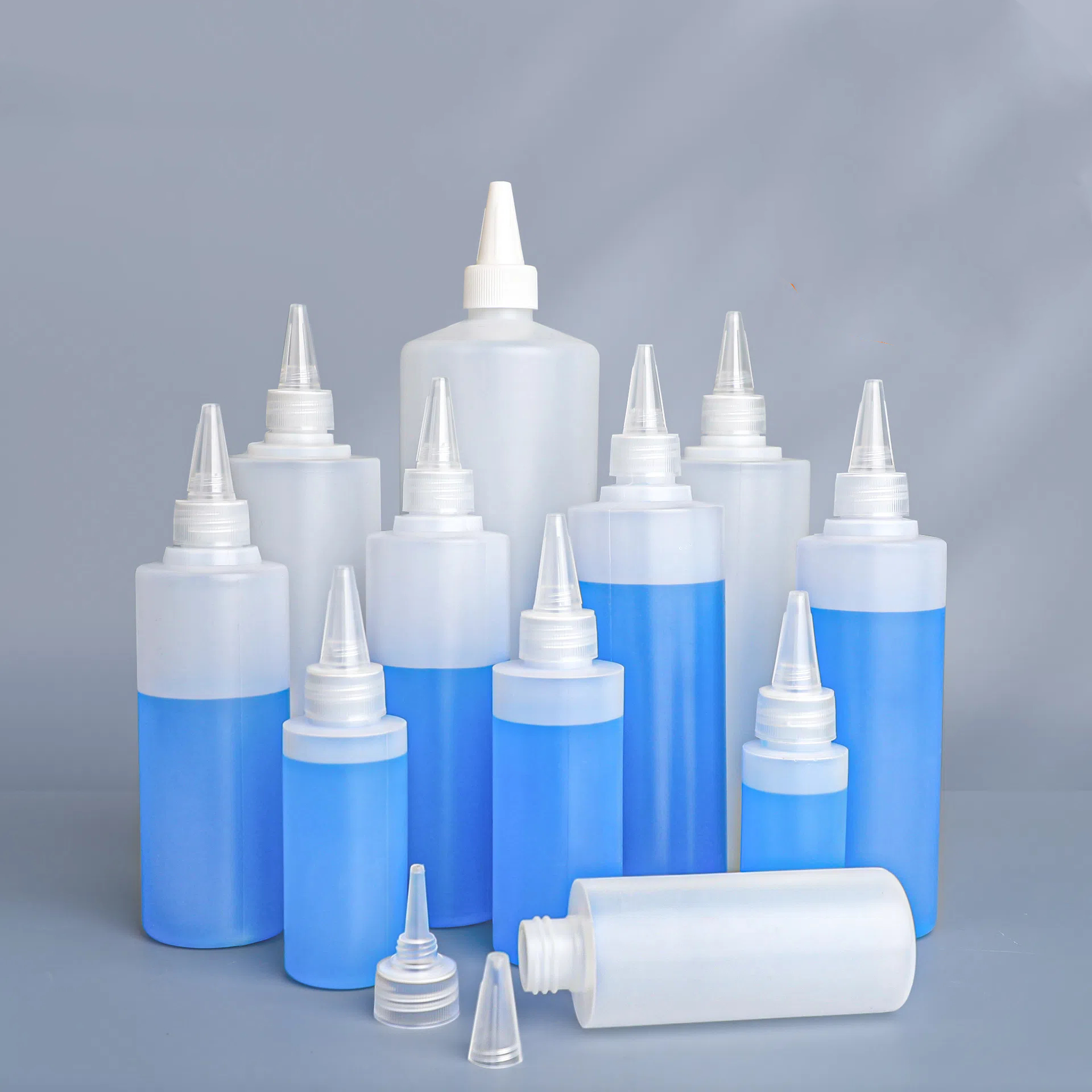HDPE Gel Glue Dispenser Lotion Shampoo Squeeze Bottle Car Wash Engine Oil Fuel Addictive Bottle Sauce Squirt Bottle