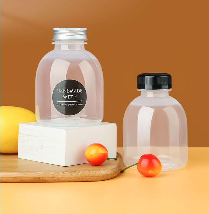 200 300 500 ml pp high temperature resistant plastic bottle Food grade juice milk tea bottle hot fill drink sauce plastic bottle
