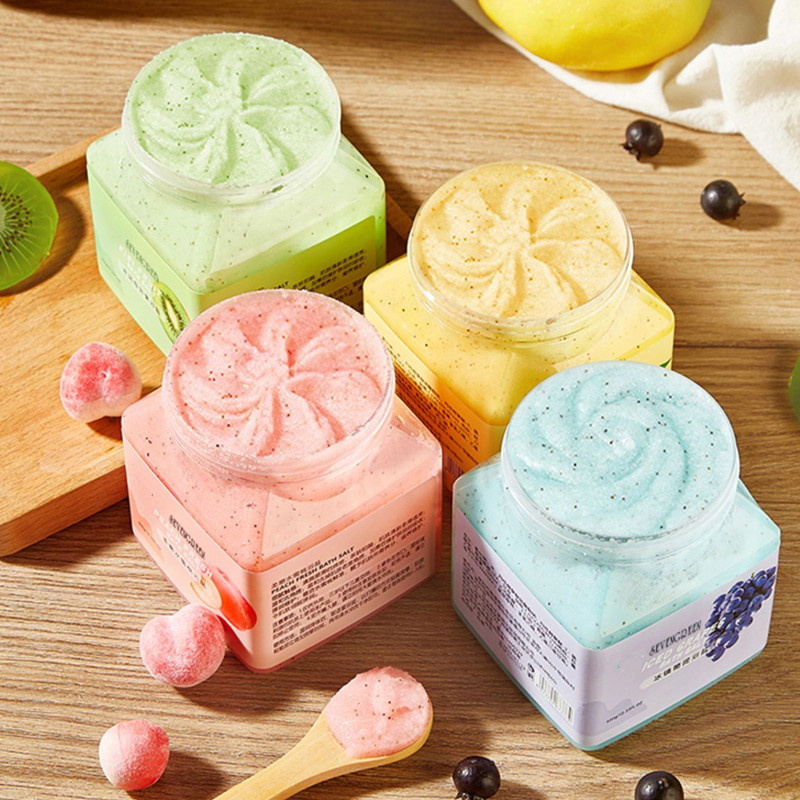 8oz 350ml/12oz 500ml/16oz Plastic Square PET Jar with Lids for Body Scrub Packaging Bath Salt Eco Friendly Body Scrub Containers