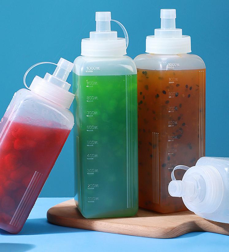 6ml 8ml 20ml 25ml 40ml Transparent disposable Sushi sauce bottle PE food grade plastic bottle take away packaging seasoning pot