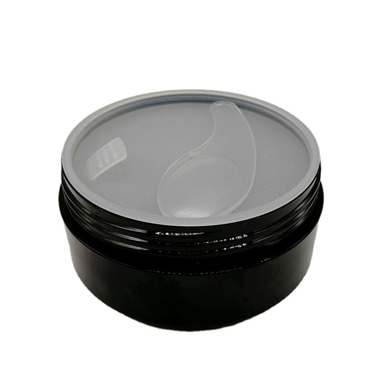 100g matte black color eye-mask pots jar cosmetic packages  cosmetic cream jar container