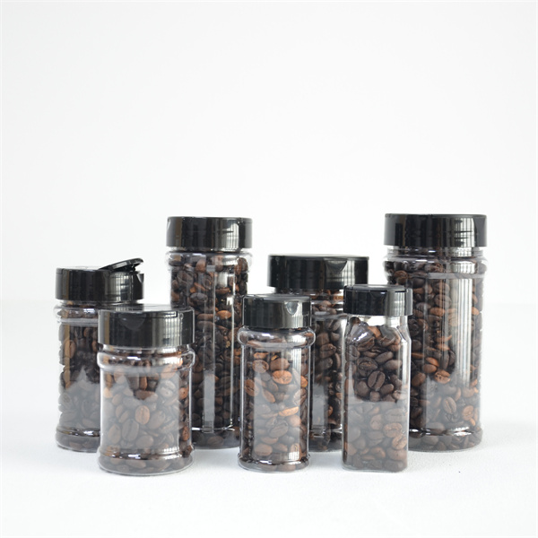 200 ml Pet Plastic Spice Jars Glitter Storage Containers For Dried Spices Salt Peppers