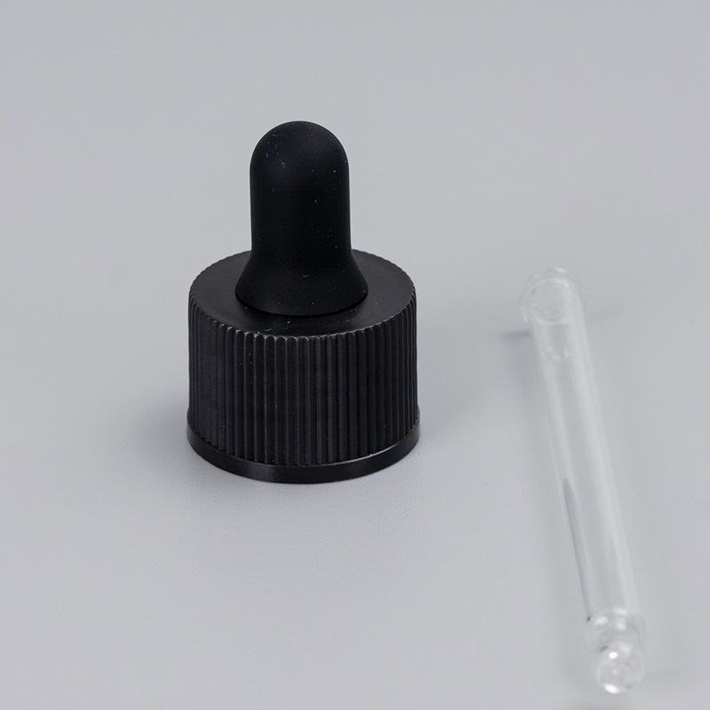 Droppers 18/410 for cosmetic bottles 30ml measuring pipette with cover used for plastic and glass bottle graduated glass pipette