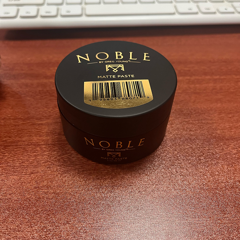 Matte Jar Single Wall 100ml 120ml 150ml Makeup Black Gold Printing Plastic Cream Jar Cosmetic Container Hair Pomade Package