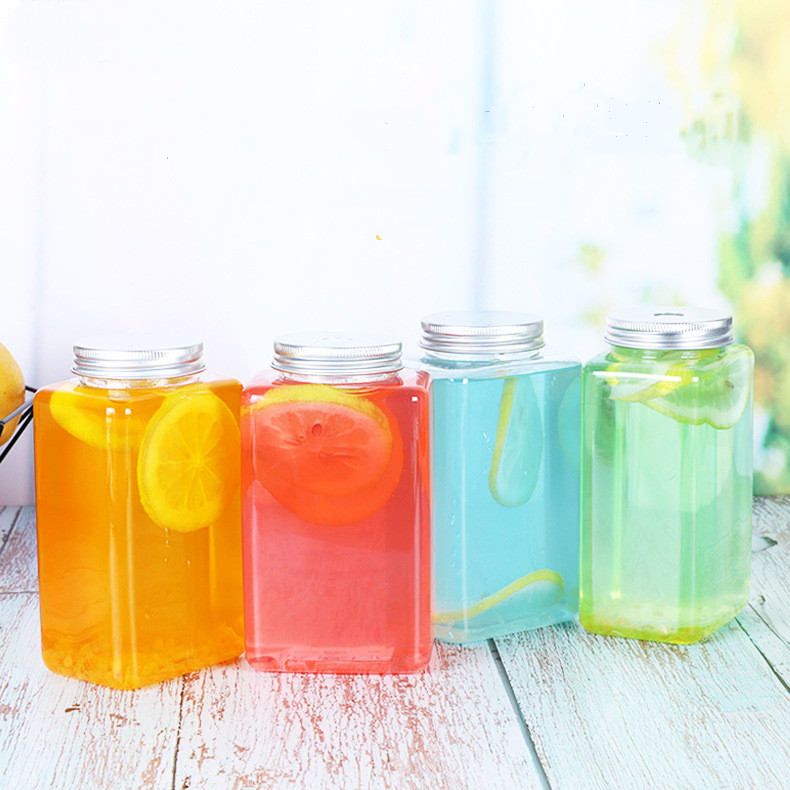 Mini Liquor Bottles 50ml Mini Empty Plastic Alcohol Juice Water Bottles with Aluminium Caps or Plastic Child Proof Lids