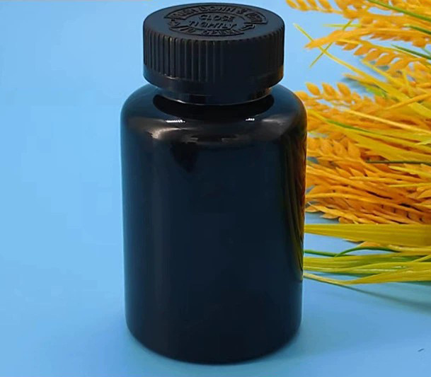 50ml 60ml 80ml 100ml 120ml 150ml 175ml 200ml Black PET Medicine Pill Packer Bottles with Anti-theft Cover