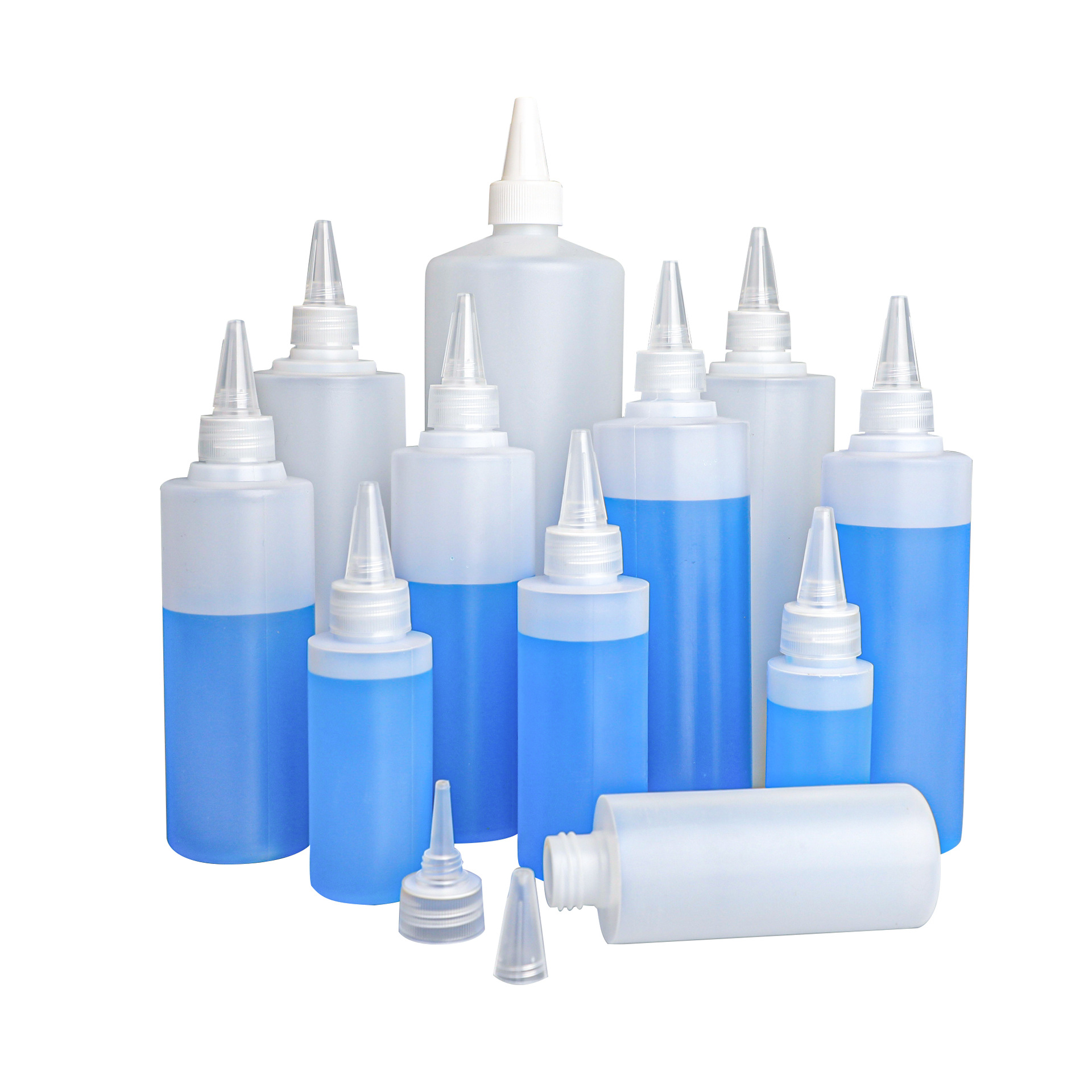 Wholesale HDPE Chemical Veterinary Hair Oil Hot Fill Sauce Squeeze Bottle 60ml 100ml 150ml 200ml 250ml 300ml 400ml 500ml 1000ml