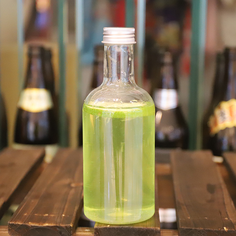 New Design 375ml PET plastic bottle fruit juice bottles wine bottles With Tamperproof Aluminum Cap