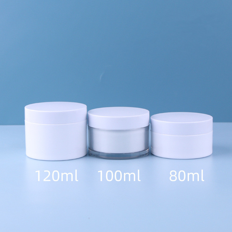 Empty Cosmetic Containers for Beauty Products Cream 30g 50g 100g 120g 150g Face Cream Jars Round Body Care Plastic Jar with Lids