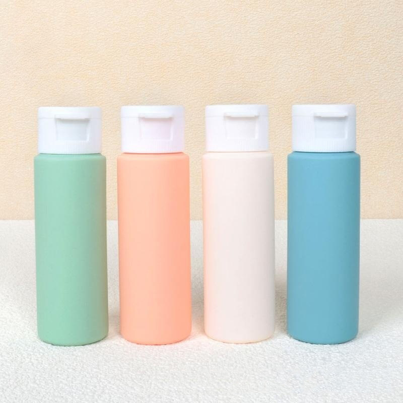 100 120 150ml clear Plastic Squeeze Bottle Shower Gel Shampoo Conditioner Squeeze Bottles PET Empty Bottle With Flip Top Cap