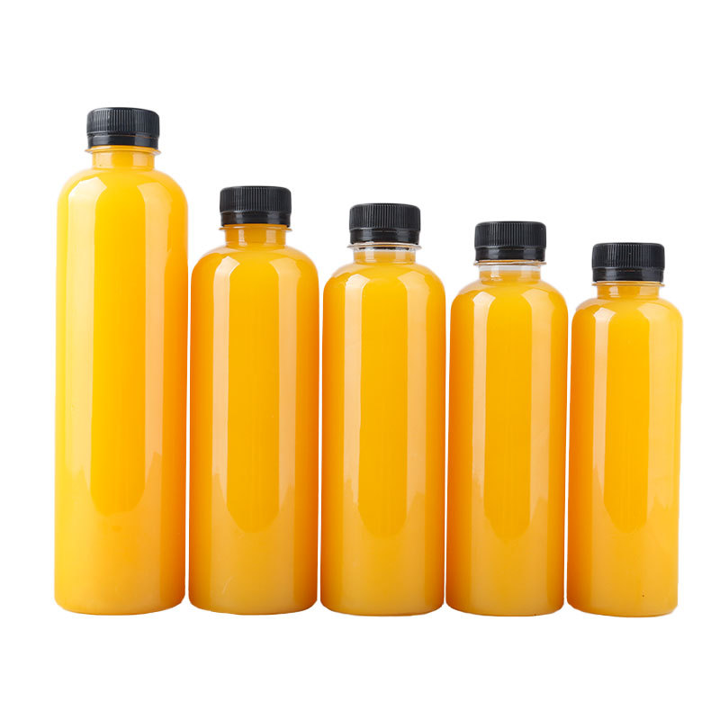 250ml 300ml 350ml 400ml 500ml Juice Bottle Plastic Christmas Drinking cup with Dome Lid and straw customized logo