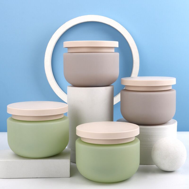 shampoo plastic bottle Cosmetic skincare Package squeeze bottle spray bottle cream jar customized logo and color 8oz 250ml 500ml