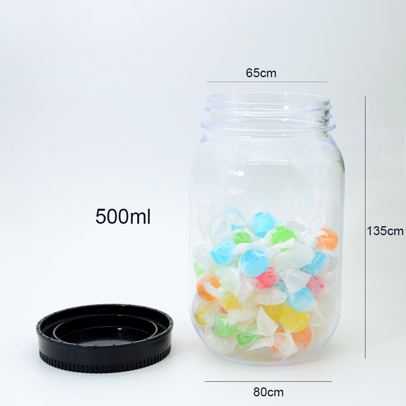Wholesale Custom mason jar mug with lid 500ml/16oz Mason Jar Water Bottle 20oz Mason Bottle Drinking Cup Containers Packaging