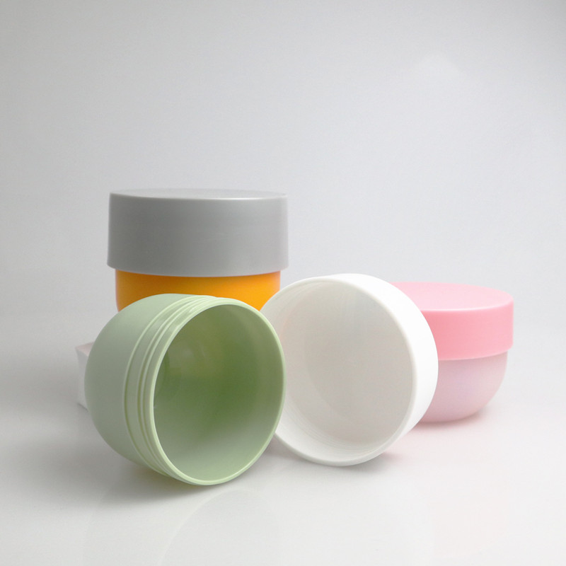 150g Hair Cream Container 250g/8oz Wide Mouth Round Bottom Hair Cream Wax Jar 200g Thick Wall Cosmetic Body Scrub Jar with Lids
