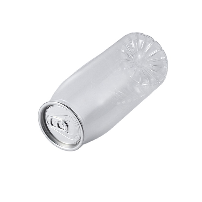 Custom 250ml 330ml 500ml 650ml Pet Clear Juice Coffee soda Can With Easy Open End Beverage Can Plastic Pop Cans