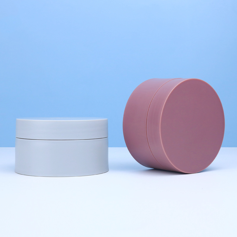 Custom Logo 8oz pet cosmetic jar 200g cosmetic cream scrub slime emulsion jar body balm cosmetic jar 200 ml