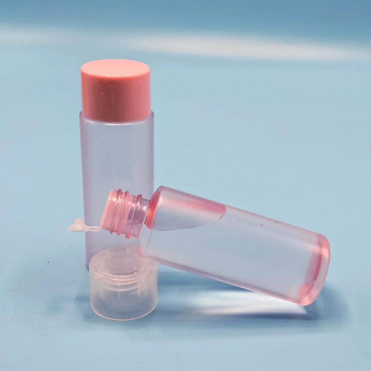 Shampoo Lotion Bottle Customize Plastic Pink Bottle 60ml 100ml 120ml 300ml Cosmetic Toner Packaging Skincare Liquid  Bottles