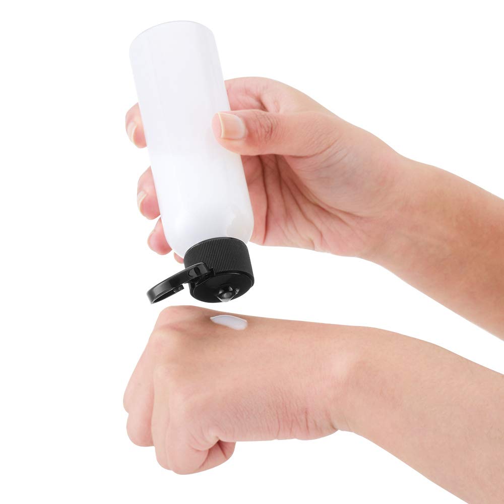Transparent Flip Top Twist Top Screw Cap Disc Cap Shampoo Lotion Shower Gel Oil Bottle PET Plastic 50ml 60ml 100ml 120ml 150ml