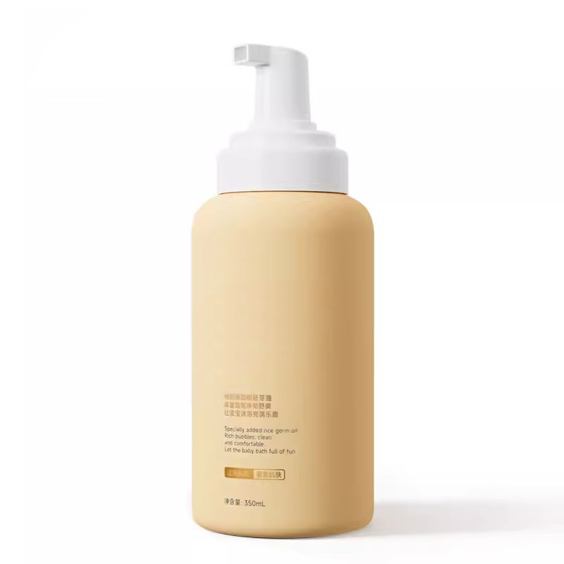 Foam Pump Cleaner Bottle 120ml 200ml 250ml 300ml Body Wash Customized Cosmetic Liquid Soap Dispenser Baby Wash Packaging Bottle