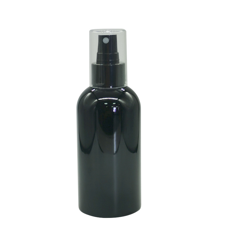 Wholesale Matte Black 200ml Lotion Pump Bottle Plastic White Hair Mist Setting Spray Bottle Cosmetics Packaging Bottles