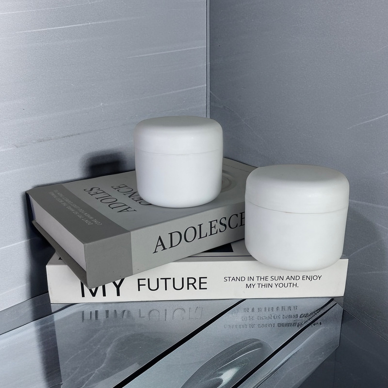 50g 100g 200g Empty Cosmetic Packaging  PP Plastic Cream Jars for Skin Care With Screw Cap