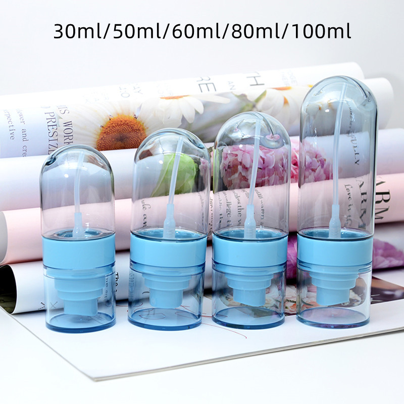 50ml Luxury Portable Travel Size Cosmetic Dispenser Skincare PETG Plastic Upside Down Moisturizing Face Toner Mist Spray Bottle