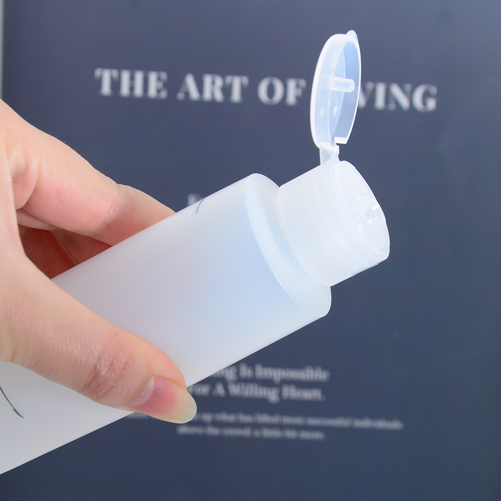 Custom 200ml 300ml 450ml Round Pet Plastic Bottle Squeeze Sauce Bottle With Flip Top Cap