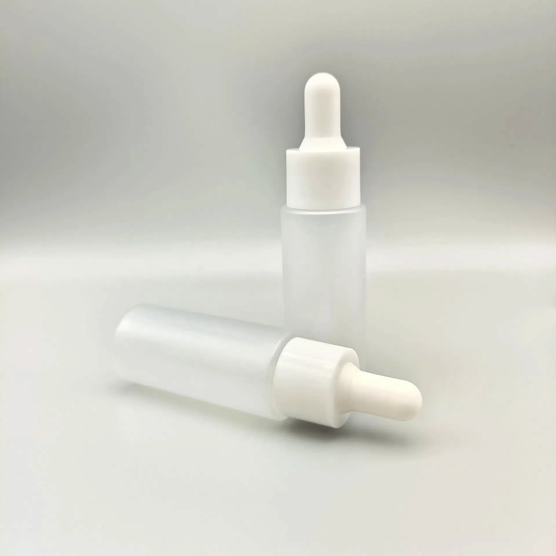 Luxury Matte Frosted Amber 30ml 50ml 100ml 120ml Plastic Dropper Bottle Cosmetic Liquid Serum Foundation Scalp Hair Oil Dropper