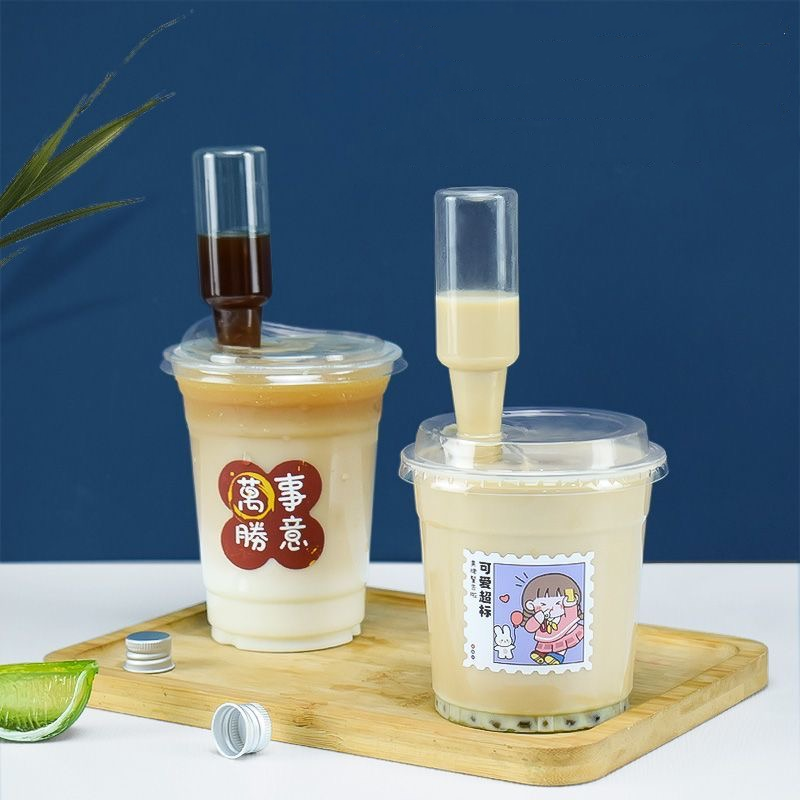 Hot Sauce Squeeze Mini Liquor Bottles 50ml Mini Empty Plastic Alcohol Shot Bottles with Aluminium Cap or Plastic Child Proof Li