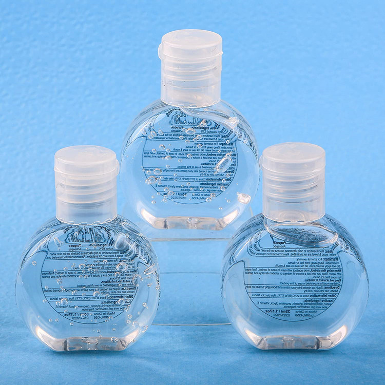 Premium empty cosmetic packaging dispenser 1oz 30ml 60ml 2oz lotion skin treatment liquid clear PET flip cap pump plastic bottle