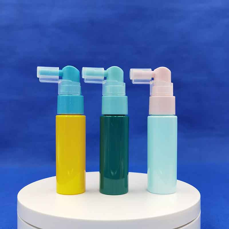 Plastic Spray Bottle 10ml 20ml 30ml Empty Clear Rhinitis Anti Allergy Pointed Tip Plastic Nasal Travel Bottle with Pump Spray