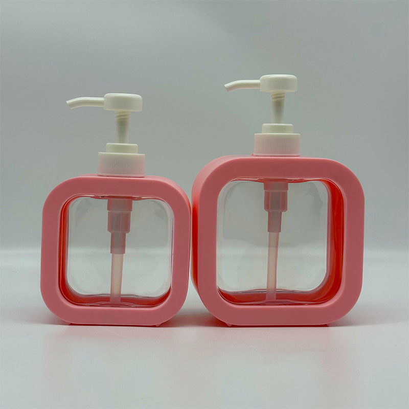 500ml Square Plastic Lotion Bottle Hand Sanitizer Packaging Luxury Hotel Shampoo Bottle body lotion bottle with pump