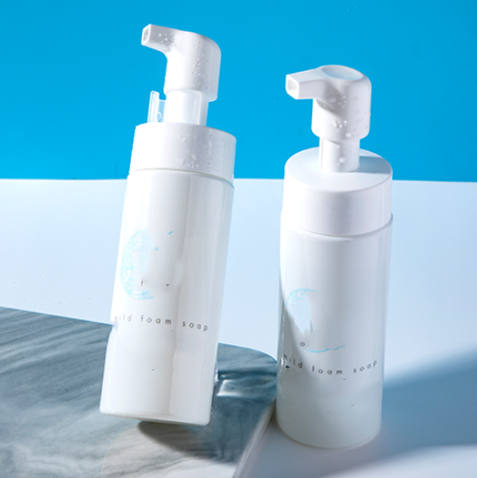 Facial Cleanser Mousse Bottle Foam Pump Bottle 100ml 200ml 250ml 300ml Cosmetic Liquid Soap Dispenser Foaming Package Container