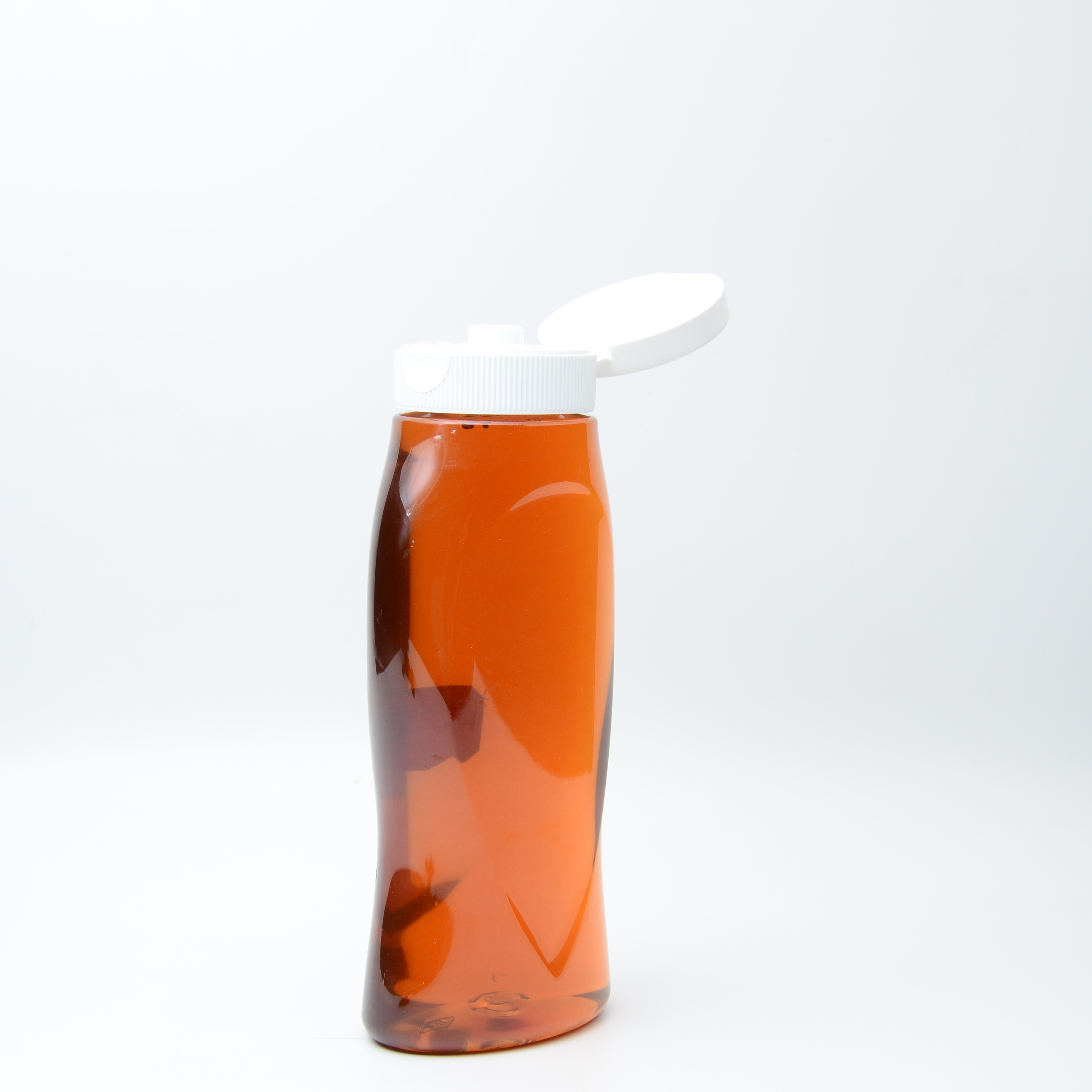 Squeeze Honey Bottle 200ml 300ml Wholesale Plastic Jam Honey Jar Ketchup Mayonnaise Empty Sauce Container with Flip Cap