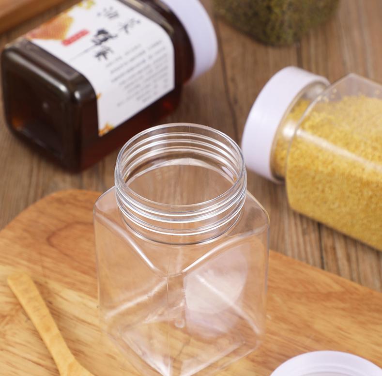 12oz 16oz 500g 1kg plastic jars for honey custom logo honey jar honey plastic jar