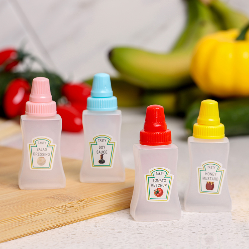 Japanese 25ml Take-out Mini Soy Sauce Bottle with Cap Olive Oil Ketchup Chili Pepper Sauce Dispenser 50ml 100ml 120ml