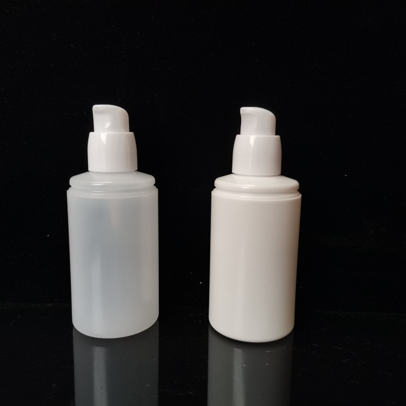 100ml 120ml 500ml 1000ml HDPE Plastic Bottle With Caps Lids Lotion Bottle With Pump Dispenser and Cover